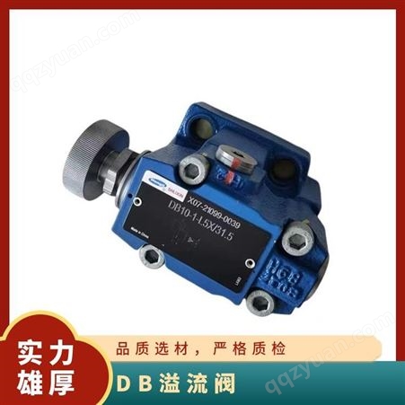 DB溢流阀 直通式 公称通径20mm 液压机械设备，液压系统 铸铁